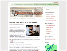 Tablet Screenshot of abcschoolofpictureframing.com